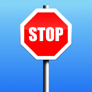 Panneau routier " STOP "