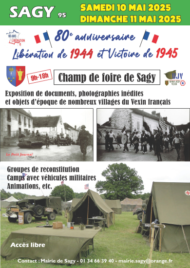 10-11 mai 2025 commémo 08 mai 45 à Sagy