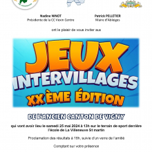 Samedi 25 mai : jeux intervillages. à la Villeneuve St Martin.