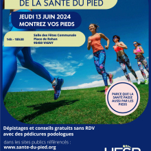 Jeudi 13 juin : journée nationale de la santé des pieds.