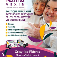 A Grisy le mercredi 03 juillet : boutique ambulante  KINNA " Bien être au quotidien ".