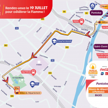 Vendredi 19 juillet : la flamme olympique "2ème étape".