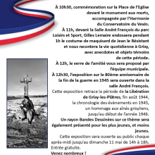  Programmation détaillée de la journée de commémoration du 08 mai 1945
