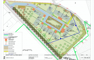 " Hameau du moulin" de Grisy-les-Plâtres : paln de masse oct 2022.
