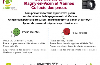 SMIRTOM du Vexin :mise en place de la collecte des pneus