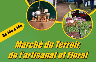 Dimanche 27 avril : marché du terroir, de l'art foral et de l'artisanat