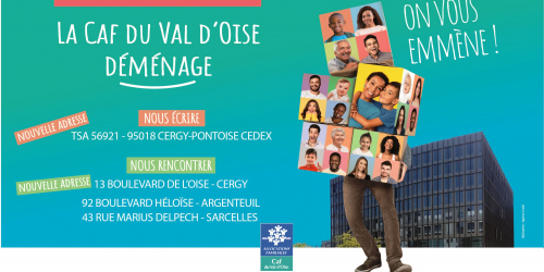 Caf du Val -d'Oise : déménagement.