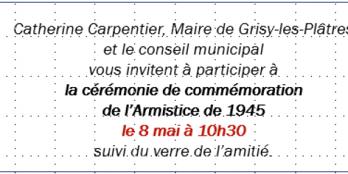 Invitation municipale à la cérémonie du souvenir