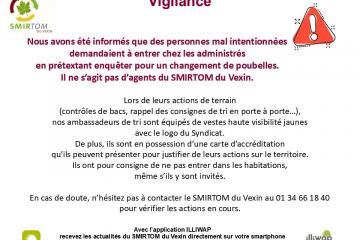 Alerte du SMIRTOM : visiteurs indérisables