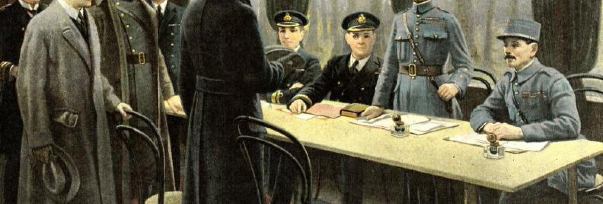 Signature de l'armistice du 11novembre 1918