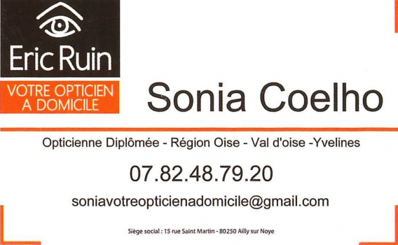 Sonia COELHO: opticienne à domicile.