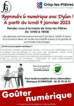 Goûter numérques à Grisy-les-Plâtres