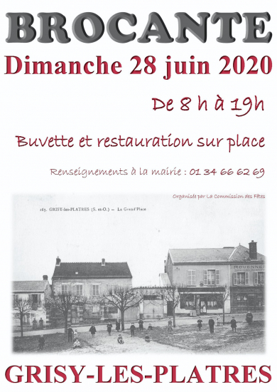 Flyer brocante Grisy 2020