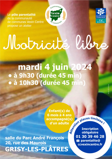 Atelier de motricité libre pour les enfants