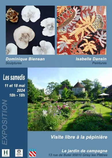 Jardin de campagne : expo 11 et 18 mai 2024