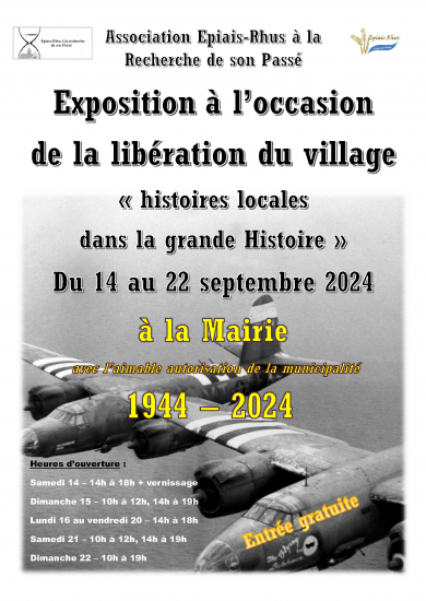 Expo sur la libération d'Epiais-Rhus