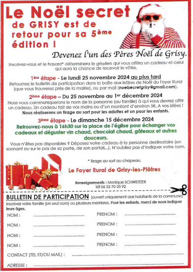 Noël secret de Grisy 2024