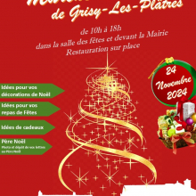 Dimanche 24 novembre : marché de Noël à grisy-les-Plâtres