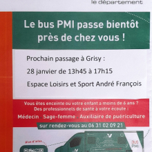 Le Bus PMI : prochain passage à Grisy-les-Plâtres.