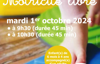 Mardi 01 octobre : atelier de motricité libre pour les jeunes enfants à Grisy- les-Plâtres.