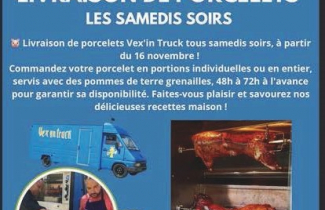 Depuis le 16 novembre, VEX'IN TRUCK : livraison de plats chauds, le samedi soir 