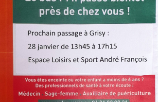 Le Bus PMI : prochain passage à Grisy-les-Plâtres.