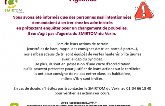 Alerte du SMIRTOM : visiteurs indérisables