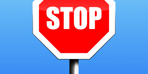 Panneau routier " STOP "